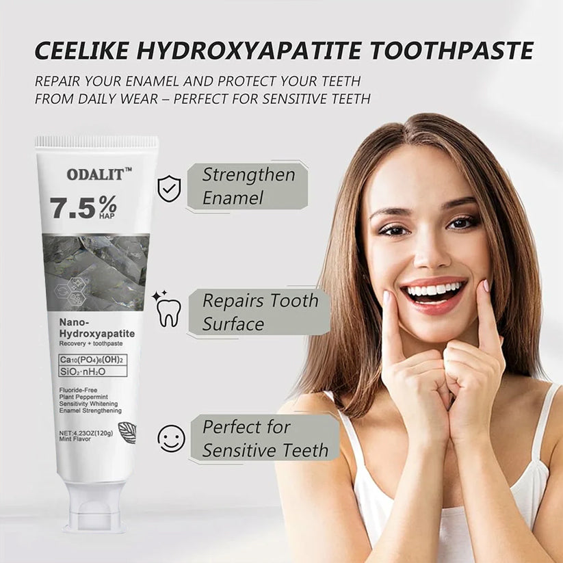 đĽFinal 3 Hours: 80% OFF - ODALIT⢠Fluoride-Free Nano-Hydroxyapatite Toothpaste