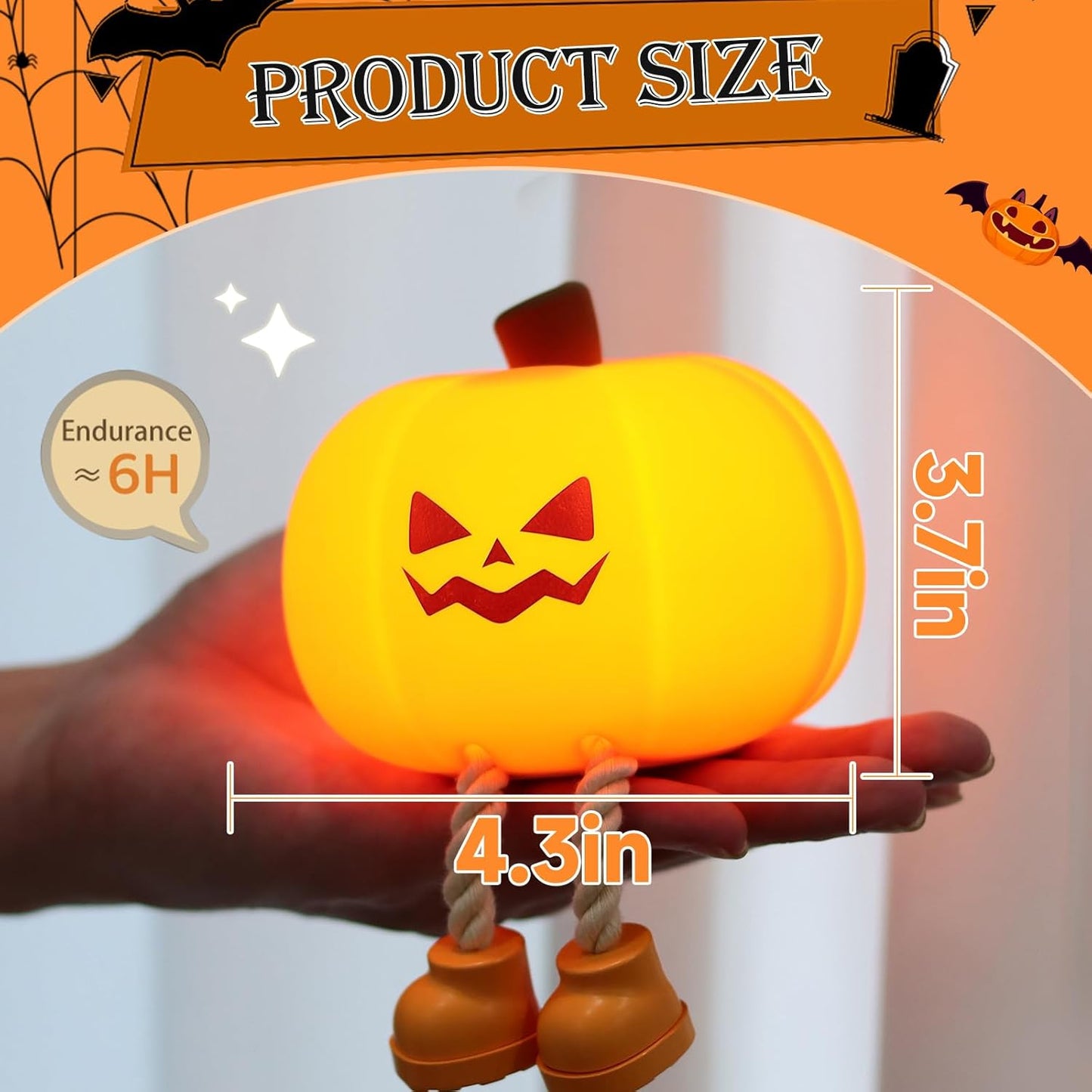 🔥Final 3 Hours: 60% OFF - Halloween Pumpkin Night Light🎃