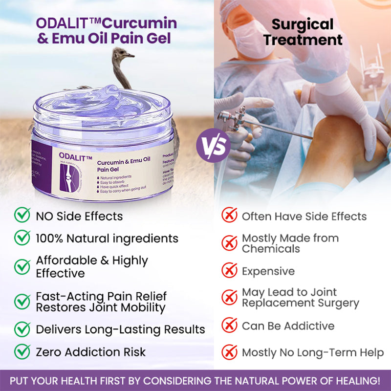 🔥Final 3 Hours: 80% OFF - ODALIT™ Curcumin & Emu Oil Pain Gel – 🏥Backed by US Osteopathic Experts