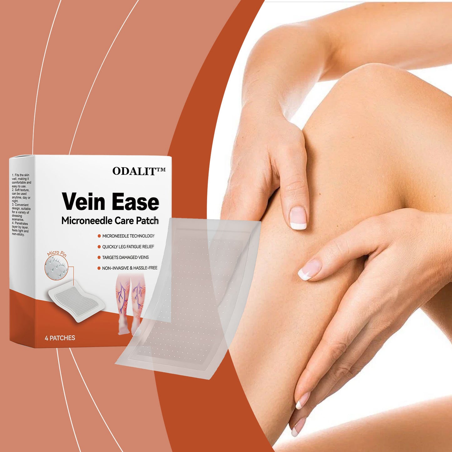 🔥Final 3 Hours: 80% OFF - ODALIT™ Vein Ease Microneedle Care Patch