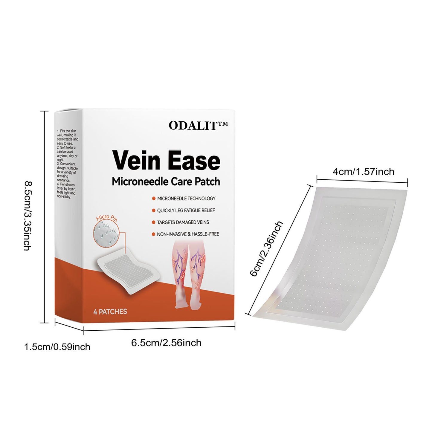 🔥Final 3 Hours: 80% OFF - ODALIT™ Vein Ease Microneedle Care Patch