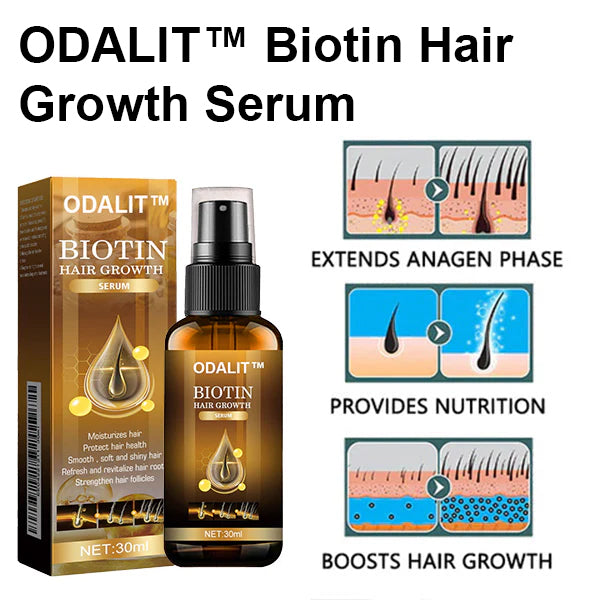 🔥Final 3 Hours: 80% OFF - ODALIT™ Biotin Hair Growth Serum
