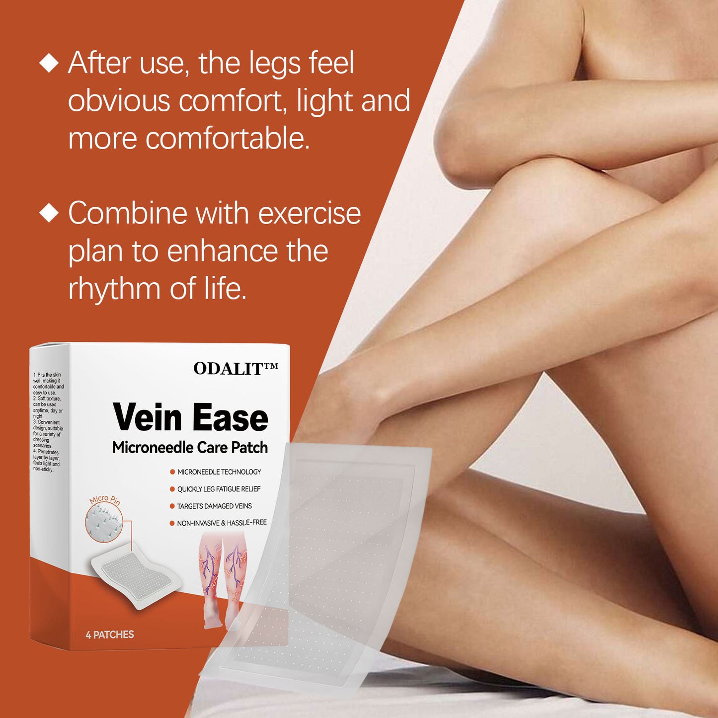 🔥Final 3 Hours: 80% OFF - ODALIT™ Vein Ease Microneedle Care Patch