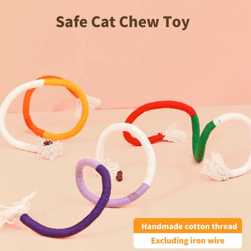 🔥Final 3 Hours: 60% OFF - 🐾 Silent & Durable Cat Toy — Safe Cotton Rope, Endless Fun