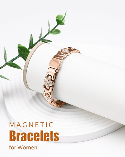 ODEIUN® Copper Bracelets for Women. Pure Copper Magnetic Bracelet with 3800 Gauss Effective Magnets