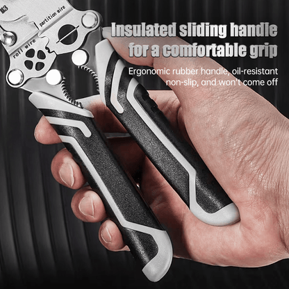 🔥Final 3 Hours: 80% OFF - 2025 New Upgrade💥Multifunctional Folding Wire Stripper-Professional Electrician Tool