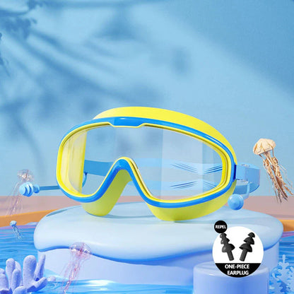 🔥Time-Limited Offer - 🌊HD Children's Large Frame Waterproof and Anti-Fog Swimming Goggles