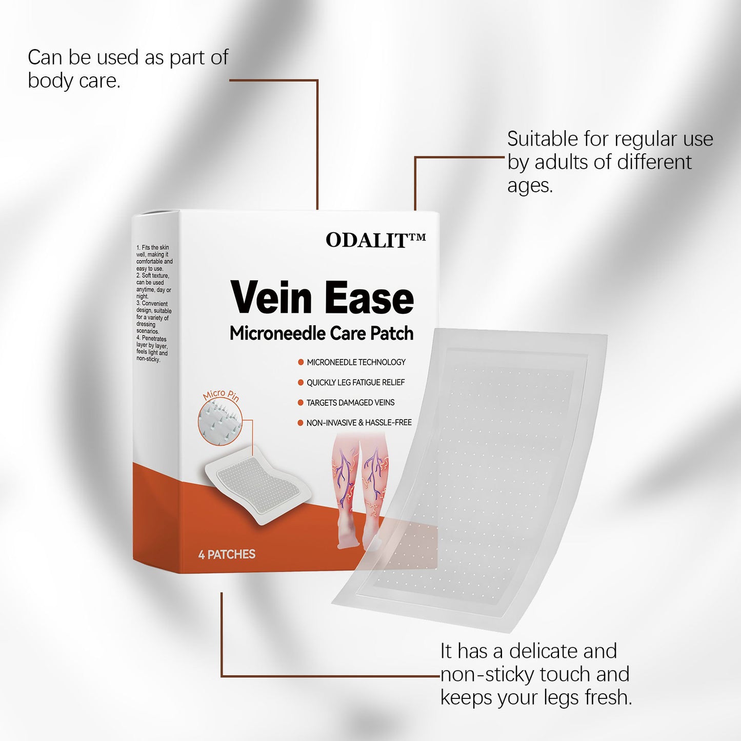 🔥Final 3 Hours: 80% OFF - ODALIT™ Vein Ease Microneedle Care Patch