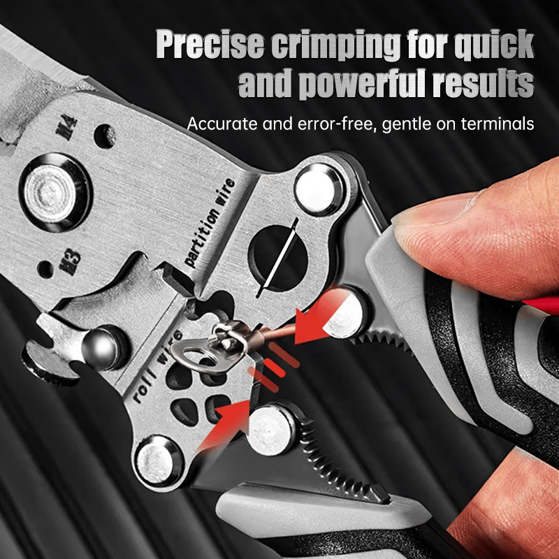 🔥Final 3 Hours: 80% OFF - 2025 New Upgrade💥Multifunctional Folding Wire Stripper-Professional Electrician Tool