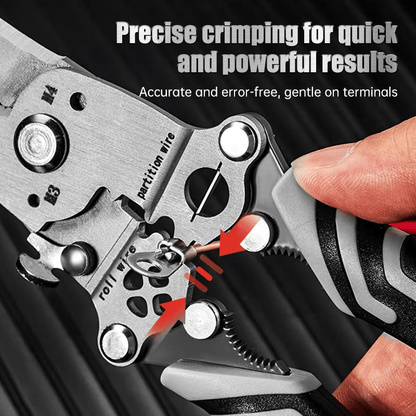 🔥Final 3 Hours: 80% OFF - 2025 New Upgrade💥Multifunctional Folding Wire Stripper-Professional Electrician Tool