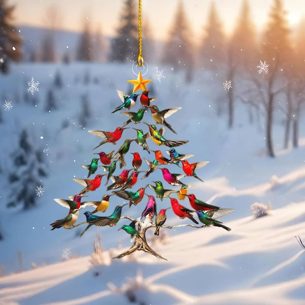🔥Final 3 Hours: 80% OFF - 🐦🎄Hummingbird Christmas Ornament
