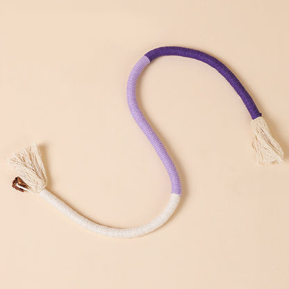 🔥Final 3 Hours: 60% OFF - 🐾 Silent & Durable Cat Toy — Safe Cotton Rope, Endless Fun