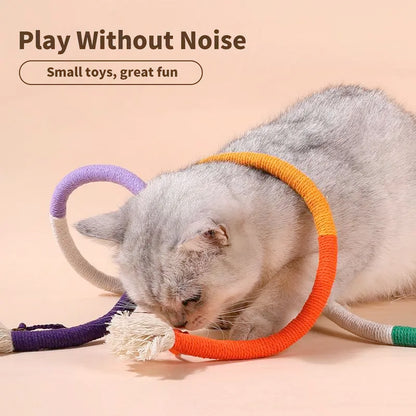 🔥Final 3 Hours: 60% OFF - 🐾 Silent & Durable Cat Toy — Safe Cotton Rope, Endless Fun