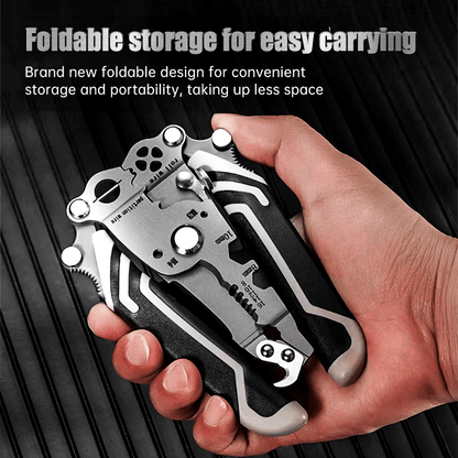 🔥Final 3 Hours: 80% OFF - 2025 New Upgrade💥Multifunctional Folding Wire Stripper-Professional Electrician Tool