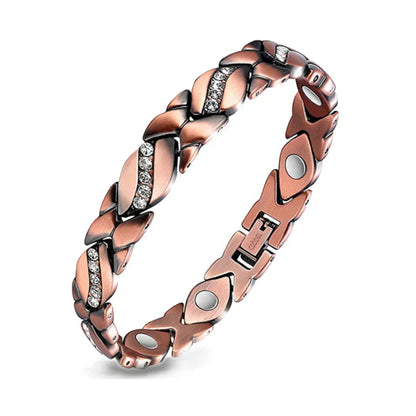 ODEIUN® Copper Bracelets for Women. Pure Copper Magnetic Bracelet with 3800 Gauss Effective Magnets